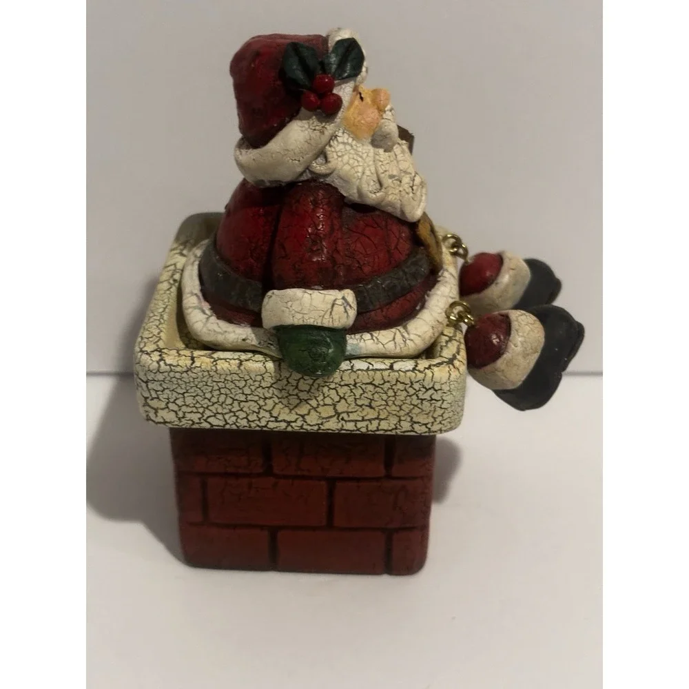 Santa Claus Christmas Chimney Will Work For‎ Cookies Candle Holder New Creative